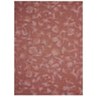 Chilewich Woven Botanic Madder rug in rich red tones, showcasing intricate patterns, perfect for adding warmth to any interior space.