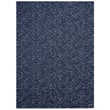 Chilewich Woven Pepper Indigo rug in a rich blue with intricate patterns, showcasing a modern design ideal for contemporary interiors.