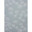 Chilewich for Martha Stewart Woven Rosette Sea rug featuring light blue and white tones, adding a sophisticated touch to any room setting.
