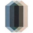 Product Image of Contemporary / Modern GAN Rugs &middot; Diamond &middot; Kilim &middot; Nude, Petrol Area-Rugs