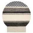 Product Image of Contemporary / Modern Cream, Grey, Black (MG-3) Area-Rugs