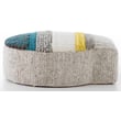 Product Image of Contemporary / Modern Grey, Cream, Teal (MP-2) Poufs