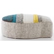 Product Image of Contemporary / Modern GAN Rugs &middot; Mangas Original Pouf &middot; Globo &middot; Grey, Cream, Teal (MP-2) Poufs