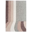 Product Image of Contemporary / Modern GAN Rugs &middot; Nuances &middot; Curve &middot; Burgundy Area-Rugs