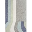 Product Image of Contemporary / Modern GAN Rugs &middot; Nuances &middot; Curve &middot; Blue, Grey, Light Green (Naiad) Area-Rugs