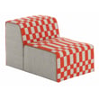 Product Image of Contemporary / Modern GAN Rugs &middot; Bandas Space &middot; B &middot; Orange Poufs