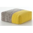 Product Image of Contemporary / Modern GAN Rugs &middot; Mangas Pouf &middot; Plait &middot; Yellow Poufs