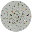 Product Image of Floral / Botanical Light Grey Area-Rugs