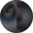 Product Image of Geometric Moooi Carpets &middot; Trichroic &middot; Round &middot; Hoxton Area-Rugs