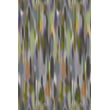 Moooi Carpets Akira Akira Green, Grey, Purple Waterlily rug with a vibrant floral pattern, adding elegance to any room setting.