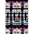 Product Image of Contemporary / Modern Black, Pink, Cobalt (Jewel) Area-Rugs