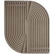 Moooi Carpets Sand Orbital Taupe Midnight Dunes rug in earthy tones, showcasing intricate patterns ideal for modern interiors.