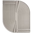 Moooi Carpets Sand Orbital White, Beige, Grey (Morning Dunes) displaying a blend of neutral tones and intricate patterns for modern interiors.