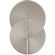 Moooi Carpets Sand Tide rug in white, beige, and grey, Morning Dunes design, showcasing a serene abstract pattern ideal for modern decor.