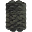 Moooi Carpets Serpentine Dark Green rug featuring intricate serpentine patterns in lush green hues on a soft, luxurious surface.