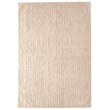 Nanimarquina Doblecara Design 1 White rug, hand-knotted, featuring a dual-tone pattern in a minimalist setting with neutral decor.