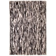 Nanimarquina Doblecara Design 2 Black White rug, featuring a striking geometric pattern, hand-knotted for a modern aesthetic.