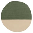 Hand-tufted nanimarquina Pearls Pearls Green rug featuring a unique pearl-inspired design with shades of green on a soft texture.