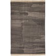 Nanimarquina Wabisabi Anthracite rug made of New Zealand Wool, hand-loomed with a textured finish in neutral tones, displayed flat.