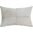Rajani Home Austere Pillow in ivory and tan, featuring a cotton construction. Ideal for adding a cozy touch to any living space.