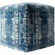 Product Image of Contemporary / Modern Blue, Ivory Poufs