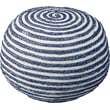 Product Image of Striped Blue, White Poufs