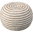 Product Image of Striped Natural, White Poufs