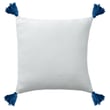 Rajani Home Amari Pillow in Cardiff White, made of cotton, showcasing a textured design with subtle patterns, ideal for cozy home decor.