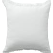 Rajani Home Avery Pillow Leeds White in soft cotton, showcasing an elegant white design. Perfect for enhancing modern or classic settings.