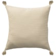 Rajani Home Breezy Pillow Belfast Beige in a soft cotton fabric, features a clean, minimalist beige design perfect for modern home decor.
