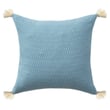 Rajani Home Sadie Pillow Durham in light blue, crafted from cotton. Features a subtle patterned design, ideal for modern home decor.