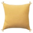 Rajani Home Sadie Pillow in Durham Mustard with a cotton cover in a geometric pattern, showcasing vibrant yellow and beige hues.