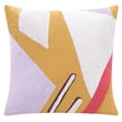 Rajani Home Stacy Garcia Pillow in Brighton Ochre featuring a vibrant ochre color, cotton material, ideal for modern home decor settings.