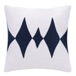 Rajani Home Stacy Garcia Pillow Doncaster in navy blue showcasing elegant design and craftsmanship, perfect for modern home decor settings.