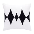 Rajani Home Stacy Garcia Pillow in Doncaster Onyx Black, featuring a sleek geometric design; perfect for modern home decor.