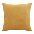 Rajani Home Stacy Garcia Pillow Hereford Ochre in warm yellow, showcasing a cotton construction with a luxurious and cozy design.