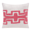 Rajani Home Stacy Garcia Pillow Maidstone Coral in vibrant coral tones, perfect for adding a pop of color to any modern decor setting.