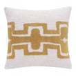 Rajani Home Stacy Garcia Pillow in Maidstone Ochre with a modern abstract pattern, perfect for adding a pop of color to any room.