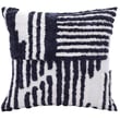 Rajani Home Stacy Garcia Pillow Wiltshire Navy Blue in a serene navy and white floral pattern with a soft cotton texture for elegant decor