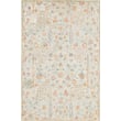 Rajani Home Pearla Scarlett Sage rug, hand-tufted, featuring a blend of red, blue, and green tones in a vintage-inspired design.