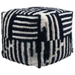 Product Image of Contemporary / Modern Navy, Ivory Poufs