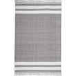 Rajani Home Ashwin May Cinder Grey rug with a modern handwoven design in grey tones, showcasing intricate craftsmanship and texture.