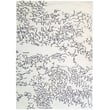 Product Image of Abstract White, Blue Area-Rugs