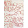 Product Image of Abstract White, Coral Area-Rugs