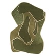 Toulemonde Bochart Muse Khaki rug, hand-tufted, features a blend of earthy khaki tones, ideal for enhancing modern interior decor.