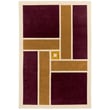 Product Image of Contemporary / Modern Burgundy Area-Rugs
