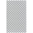 Elegant Kaleen Hook and Beam Royal Flush rug in white and carbon, enhancing a modern living space with its sophisticated design.