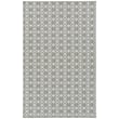 Kaleen Hook and Beam Union Square Beige, Mocha rug in a cozy living room setting showcases its neutral tones and elegant pattern.
