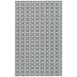 Kaleen Hook and Beam Union Square Charcoal Grey UNS-38 rug showcasing its rich charcoal and grey hues and intricate pattern on a hardwood floor.