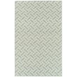Kaleen Hook and Beam Vega Grey Silver rug with geometric pattern in a minimalist living room setting, adding modern elegance.